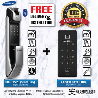 Samsung SHP-DP728 Digital Door Lock + Kaiser Digital Gate Lock Bundle - An Digital Lock