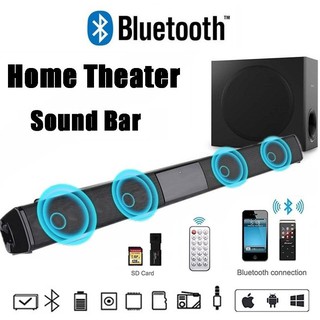 【READY STOCK】Wireless Bluetooth Soundbar Stereo Speaker TV Home Theater Sound Bar