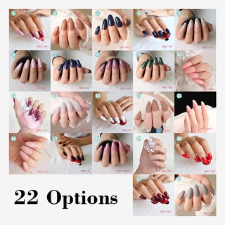 aiyaya Fake Nails Tips 24pcs 12 Different Size Natural Short False Nails Tips Full Cover Acrylic Artificial Nails for Na