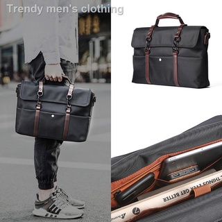 ■In Stock Men's 14/15.6 inch Laptop Messenger Bag Waterproof Briefcase Satchel Handbag School Work Black Khaki Color1