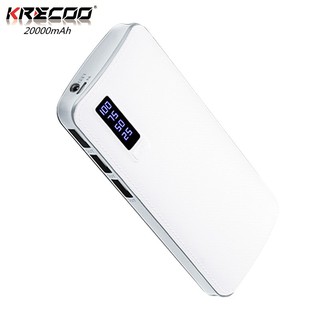 KRECOO Original20000Mah Power Bank Portable 3 USB Cute Cartoon PowerBank 2A fast charging for Xiaomi Huawei Samsung