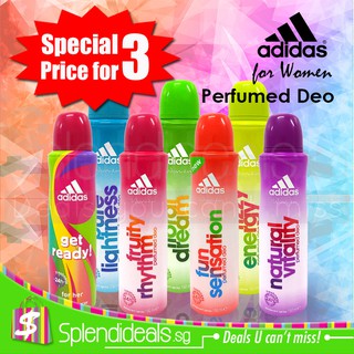 (SPECIAL for 3) Adidas Women Deodorant Body Spray 24h Spray For Her 150ml (Made In France)