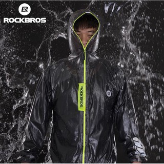 ROCKBROS Raincoat Split Reflective Tape Cycling Bicycle Travel Hiking Camping Outdoor Adult Set Waterproof Breathable Anti-sweat Unisex Cycling Clothing Equipment
