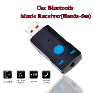 Bluetooth 4.1 Car 3.5mm AUX Audio Stereo Music USB Reciever Adapter Dongle