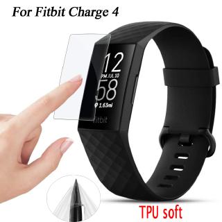 Screen Protector for Fitbit Charge 4 /Charge 3 TPU Film Clear case Anti-Scratch No Bubble watch film