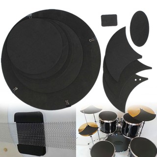 Bass Snare Tom Soundoff/ Quiet Drums Mute Silencer Drumming Practice Pad Set