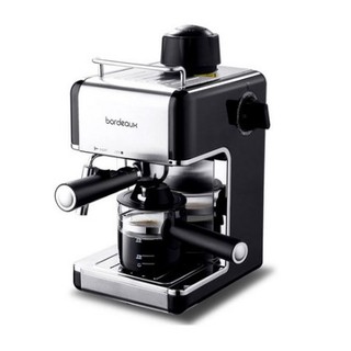 Bordeau Home Espresso Machine Cappucino Latte Coffee Maker with Milk Steamer Frothing Nozzle, Black BD-0467CM