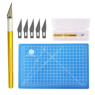 Carving Knife Wood Carving Tools Fruit Craft Pen Knife DIY Cutting Stationery Tool +Box +A5 Cutting Board /cutting Mat