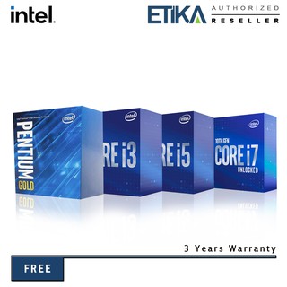 Intel 10th Gen Pentium G6400/ Core i3-10100/ i3-10100F/ i5-10400/ i5-10400F/ i7-10700 Socket LGA1200 Processor