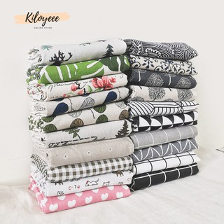 [Shop Malaysia] 90cm+- X 145cm+- FOLD SEWING (折边 ) Fabric Cotton Linen Cloth Kain DIY Handwork Tablecloth Sofa Curtain Fabric Kain 背景布