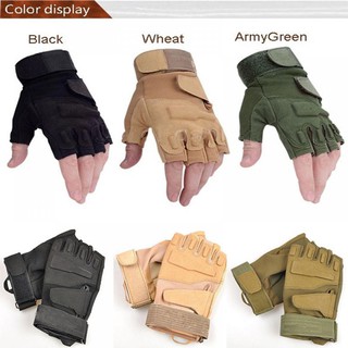 NEW Riding Outdoor Airsoft Military Fingerless Gloves Sports Tactical