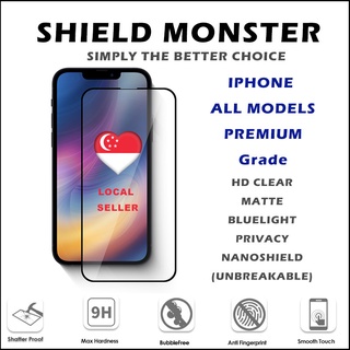 ShieldMonster Screen Protector Tempered Glass for iPhone 13 / 12 / 11 / Xs