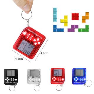 Tetris Mini Child video Game Console capsule toy twisted egg Built-in 26 Games Use For Key Chain Ring Holder Kids Gift