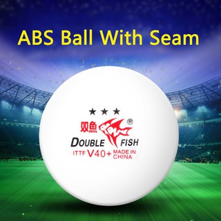 10pcs/set Double Fish V40+ 3 Stars Table Tennis Balls ABS Polymer Balls