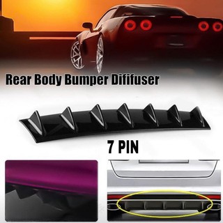 [Shop Malaysia] Shark Fin 7 Wing Lip Diffuser Rear Bumper Chassis ABS Universal