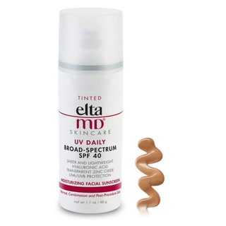 EltaMD UV Daily Tinted Face Sunscreen Moisturizer with Hyaluronic Acid, Broad Spectrum SPF 40