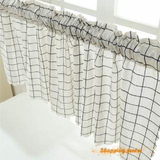 ❥SC Polyester Cafe Kitchen Short Window Tulle Curtain Panel Valance Decor 150x45cm