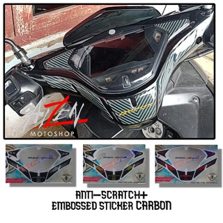 Scratch Resistant Carbon Speedometer Embossed Sticker for Aerox 155 Motorcycle Accessories