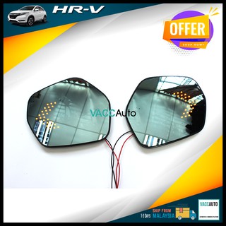 [Shop Malaysia] Honda HR-V Side Blue Mirror with LED Signal Lamp HRV / VEZEL (1st Gen) 2015-2021 Car Accessories Vacc Auto