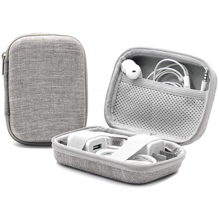 Earphone Carrying Case Travel Portable Earphones Charger Cable Organizer Storage Bag