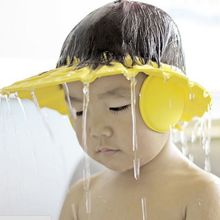 3 Colors New Adjustable Baby Kids Shampoo Bath Bathing Shower Cap Hat (1)