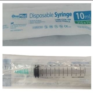 Disposable Syringe with Needle 10x10ml 21G x 1.5" OneMed