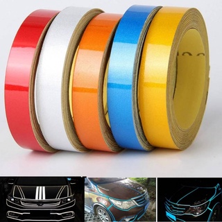 Lining Reflective Vinyl Wrap Film Car Motorcycle Sticker Decal 10mm x 5meter