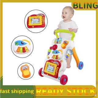 📢HOT SALE📢Baby Walker Multifunctional Toddler Sit-to-Stand Walker with Adjustable Screw