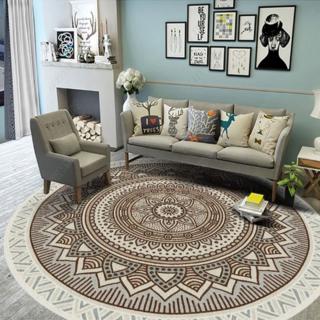 American Retro Ethnic Style Bohemian round Carpet Home Bedroom Bedside Computer Swivel Chair Hanging Basket Foot Mat