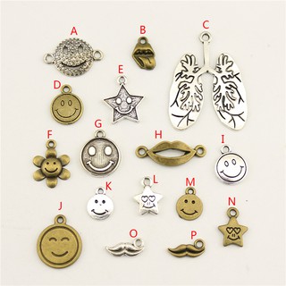 Character, Smiley, Lips Charms For Jewelry Making Accessories Diy Craft