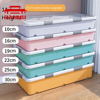 Storage Box Organiser Under Bed Plastic Bag Organiser Extra Large Under Bed Clothes And Quilt Arrangement Box Flat Drawer Type Covered