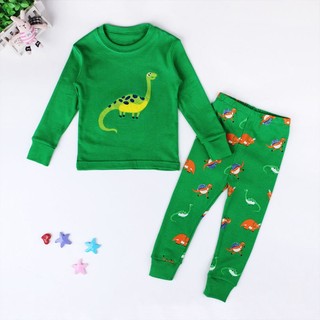 littlekids New Kids Boy Baby Girls Dinosaur Pajamas Set Outfit Nightwear