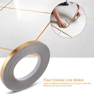 PVC 50M x 1CM Foil Room Floor Crevice Line Sticker Self-Adhesive Ground Corner