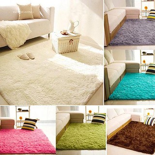 WX_Living Room Bedroom Home Anti-Skid Soft Shaggy Fluffy Area Rug Carpet Floor Mat