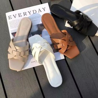 Sandals / Sandals Beauty Simple Flats BR - Q Original / Latest Korean Premium 2021