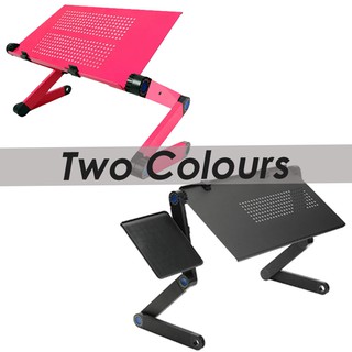 Multifunctional Foldable Laptop Table, Laptop Stand (2 Sizes, Black/Pink)