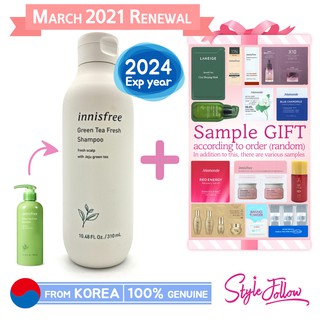 ❤️Mar 2021 NEW❤️[INNISFREE] Green Tea Fresh Shampoo 310ml