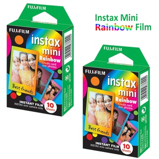Rainbow Fujifilm Instax Mini 20 Sheets Film For Fuji 8 9 11 40 25 Instant Camera SP-2 Mini Link Printer