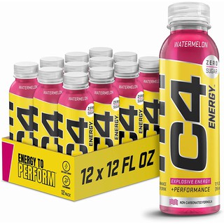 Cellucor C4 Energy Non-Carbonated Zero Sugar Energy Drink, Pre Workout Drink + Beta Alanine, 12 Fl Oz pack of 12