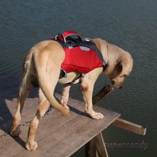Adjustable Dog Backpack Life Jackets Outdoor Waterproof Dog Saddle Pack