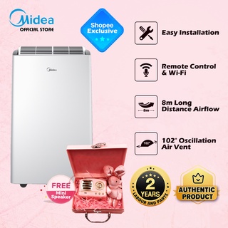 [Midea] [NEW] Midea DUO Portable Aircon Real Cooling Solution 12000BTU Smart Home WiFi [MPPT-12CRN7] with premium gift