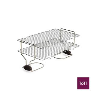 Foldable 3 Tiered Cooling Stand With 2Pcs Square Cooling Rack L24xW13xH23cm