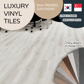 [LH]KOREA Luxury Vinyl Tiles *1.6sqm~2.6sqm/BOX* / - Wood Concrete Flooring / DIY Floor panel / Floor tile/ Vinyl plank