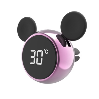 Intelligent touch screen temperature display for car aromatherapy car perfume, creative air outlet temperature control cartoon decoration products Katie powder