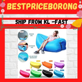 Inflatable Wind Picnic Camping Lamzac Air Lazy Sofa Lounge Bed