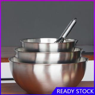 FE【NEW ARRIVE】Mixing Bowl Stainless Steel Whisking Bowl for Knead Dough Salad Cooking Baking
