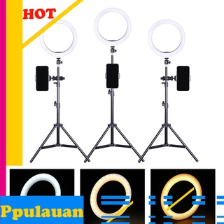 ykhusus 20cm Ring Studio LED Fill Light Phone Live Video Selfie Lamp Stand Rack Tripod