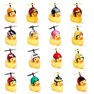 Bicycle Duck Bell with Light Broken Wind Small Yellow Duck MTB Road Bike Motorcycle Helmet Riding