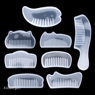 KING 3D Transparent Silicone Comb Mold Epoxy Resin Molds For DIY Jewelry Making Tools