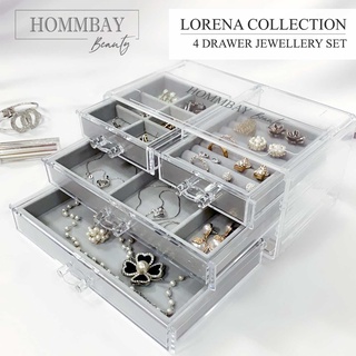 Jewellery Earrings Necklaces Ring Watch Bracelet Makeup Make up Organiser Organizer Beauty Cosmetic Transparent Storage